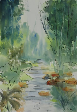 Art - Painting - Creek